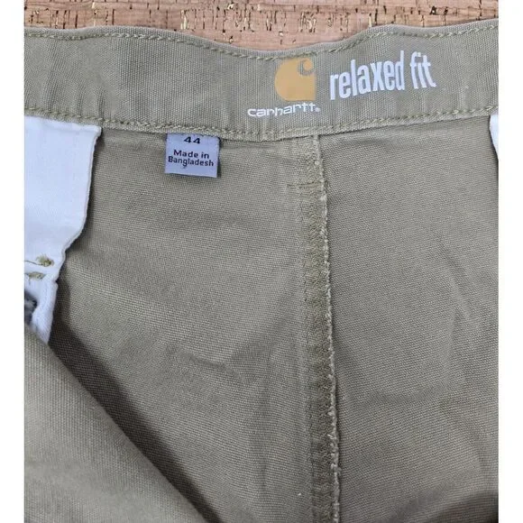 Carhartt Shorts Men's 44 Relaxed‎ Fit Duck Canvas Cargo Brown Workwear - Picture 7 of 9